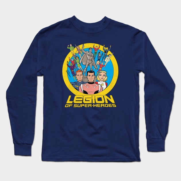 Legion of Super-Heroes Long Sleeve T-Shirt by tdilport